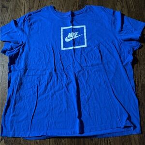 Nike Men's Air Logo Blue Tee